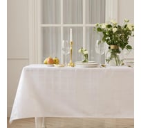Скатерть Этель Geometry 150х180 +/-3см, цвет белый, пл. 192 г/м2, хл с ВГМО 6974073