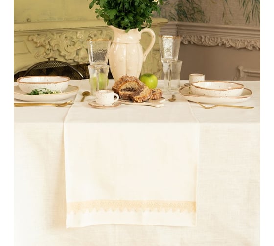Дорожка на стол Этель Кitchen linen 40x176 см, 100% лен 240 г/м2 10300798 1