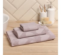 Полотенце махровое LoveLife Hearts 70х140 см, светло-розовый, 100% хл, 450 гр/м2 9415393