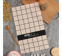 Полотенце Доляна В клетку 28x46 см, 100% хл, вафля 160 г/м2 9485529 34581793