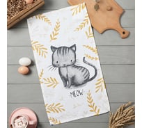 Полотенце кухонное Доляна Meow 35x60 см, 100% хл, 160г/м2 10202597