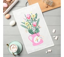 Полотенце кухонное Доляна Красота во всем 28x46 см, рогожка, 100% хл, 160г/м2 10202607