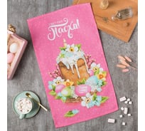 Полотенце кухонное Доляна Светлая пасха 35x60 см, 100% хл, 160г/м2 4682750