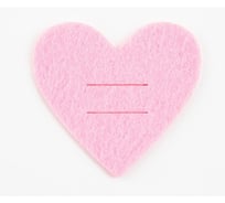 Набор для декора столовых предметов Доляна Love 4 шт, розовый, 5, 4x5 см, 100% п/э, фетр 6931627