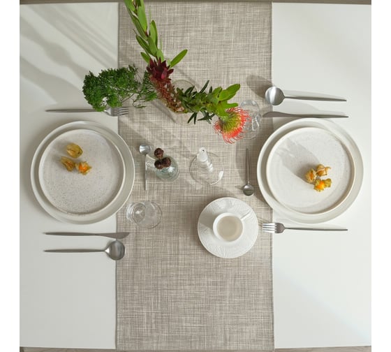 Дорожка Доляна Душевная кухня 40x146 см, 50% хл, 50% пэ, рогожка 158 г/м2 9462708