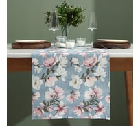 Дорожка Доляна Магнолия 40x146см, рогожка 158 г/м2, 50% хл, 50% пэ 9828478