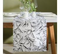 Дорожка Доляна Plant leaves 40x146 см, 100% хл, рогожка 164 г/м2 9322530