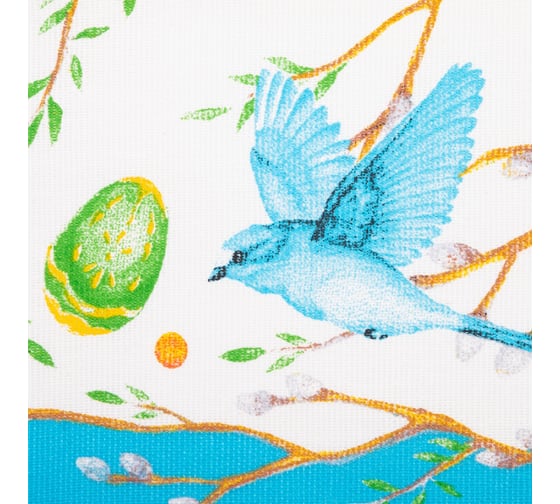 Скатерть Доляна Happy Easter 220x144 см, 100% хлопок, 164 г/м2 4682778