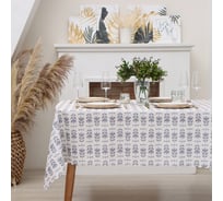 Скатерть Доляна Аir flowers 145х220 см, 100% п/э 10261472