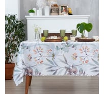 Скатерть Доляна Акварельные листья 145х110 см, 100% п/э 7797391