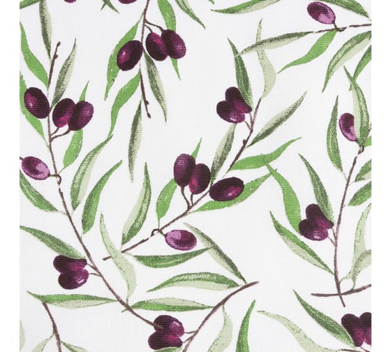 Скатерть Доляна Olives 149x110 см, 100% хл, рогожка 164 г/м2 9215872