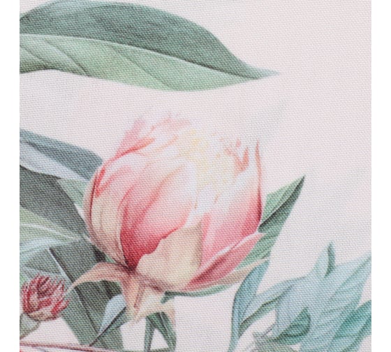 Скатерть Доляна Рeonies flowers 145х215 +/- 3 см, 100% п/э 10343571