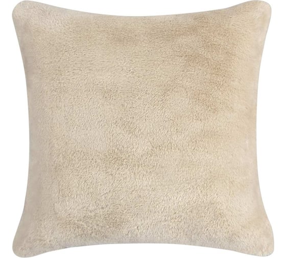 Наволочка Arya Home Кролик искусственный мех 45x45 Atlas бежевый 8680943098078