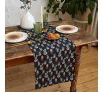 Дорожка на стол Этель Succulents 40x149см, 100% хл, саржа 190 г/м2 6756599