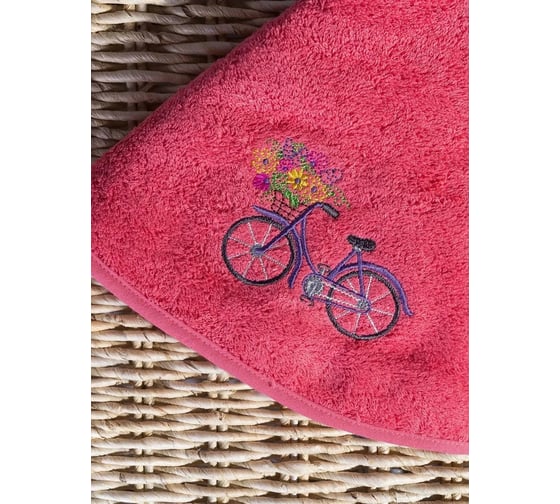 Кухонное полотенце Arya Home 70x70 Garden коралловый 8680943044013