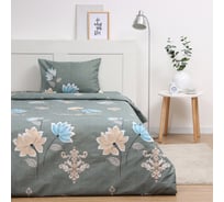 Комплект постельного белья Экономь и Я 2 спальный, Цветочное настроение 173х215см, 175х214см, 50х70см-2шт, 60г/м2, микро 10364521
