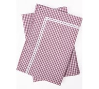 Кухонное полотенце Arya Home Kitchen Line 50x70 2 предмета Soho бордовый 8680943051905