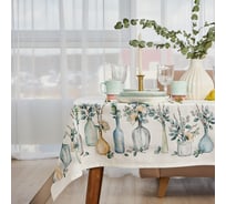 Скатерть Этель Flower mood 146x110см, 100% хл, репс 210 г/м2 7578568