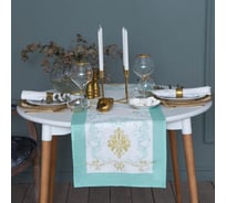 Дорожка Этель Вензель золотой 40х146 см, 100% хлопок, саржа 190 г/м2 3418895