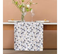 Дорожка Этель Треугольники 40x149 см, 80% хл, 20% пэ, сатин 110 г/м2 9596584