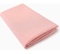 Полотенце вафельное Экономь и Я 50х90 см, цвет пудра, 100% хл, 200г/м2 10323773