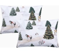 Комплект наволочек Этель Winter ranch, 50x70 см - 2 шт, 100% хлопок, поплин 10385162