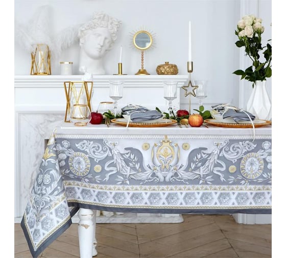 Скатерть Этель Classic style 180x145см +/-3см, 100% хл, саржа 190 гр/м2 4816123