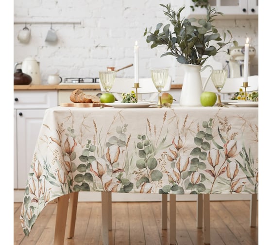 Скатерть Этель Cotton 149x180см, 100% хл, репс 210 г/м2 10226803 1