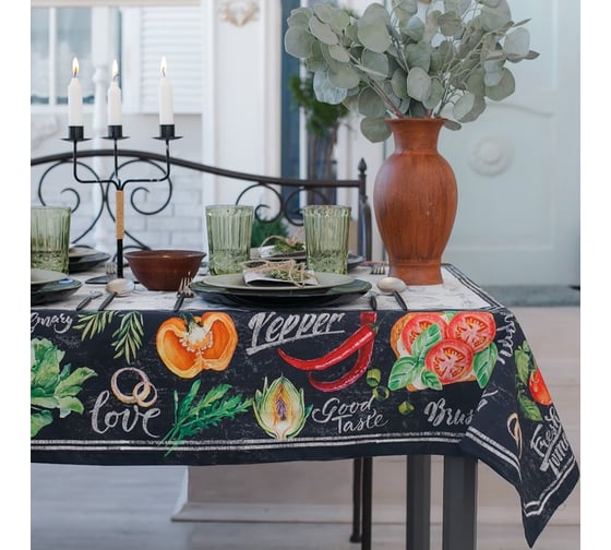 Скатерть Этель Delicious Fresh 110x150 см, 100% хл, саржа 190 гр/м2 3184273 1