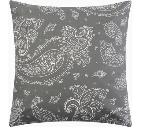 Наволочка Экономь и Я Узоры востока цвет графит, 70х70 120 гр/м2, 100% хлопок, бязь 10340085