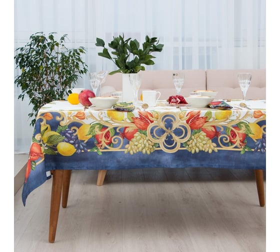 Набор столовый Этель Southern fruits скатерть 147х112 +/-2см с ГМВО, салф. 40x40 см - 4 шт 7587290