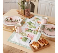 Дорожка Этель Кактусы 30х70 см, 100% хлопок, саржа 190 г/м2 4645806