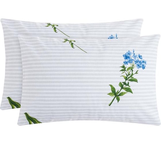 Комплект наволочек Этель Wild flowers, 50x70 см - 2 шт, 100% хлопок, поплин 7053513 1