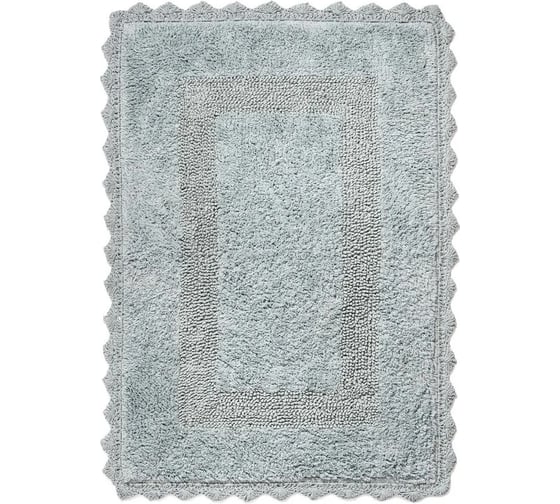 Коврик Arya Home с гипюром 60x90 Lupen светло-голубой 8680943068286