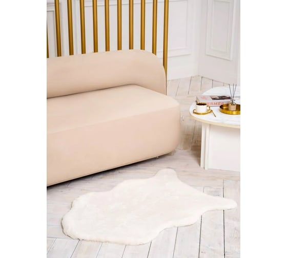 Ковер Arya Home Кролик искусственный мех 70x105 Atlas кремовый 8680943214270