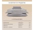 Постельное белье Arya Home Vip из страйп сатина 2 спальное 200x220 светло-серый 8680943231192 3