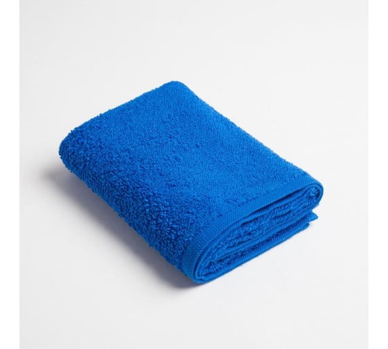 Полотенце махровое Экономь и Я 30x60 см, цвет синий, 100% хлопок, 320 гр/м2 6957312 1