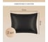 Постельное белье Arya Home Vip из однотонного сатина семейное 160x220 черный 8680943231079 6