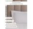 Постельное белье Arya Home 2 спальное 200x220 Otel серый 8680943098177 3