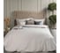 Постельное белье Arya Home 2 спальное 200x220 Otel серый 8680943098177 6