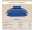 Постельное белье Arya Home Vip из страйп сатина семейное 160x220 темно-синий 8680943231277 3