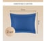 Постельное белье Arya Home Vip из страйп сатина семейное 160x220 темно-синий 8680943231277 6