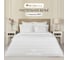 Постельное белье Arya Home Vip из страйп сатина 2 спальное 200x220 белый 8680943231161 1