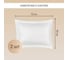 Постельное белье Arya Home Vip из страйп сатина 2 спальное 200x220 белый 8680943231161 6