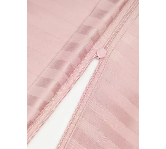 Постельное белье Arya Home Vip из страйп сатина 2 спальное 200x220 розовый 8680943231215