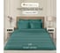 Постельное белье Arya Home Vip из страйп сатина 2 спальное 200x220 зеленый 8680943231239 1