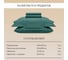 Постельное белье Arya Home Vip из страйп сатина 2 спальное 200x220 зеленый 8680943231239 3