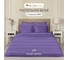 Постельное белье Arya Home Vip из страйп сатина 2 спальное 200x220 фиолетовый 8680943231208 1