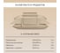 Постельное белье Arya Home Vip из страйп сатина 2 спальное 200x220 бежевый 8680943231154 3