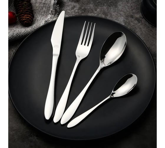 Набор столовых приборов Arya Home Timeless 24 предмета Leon 8680943109606